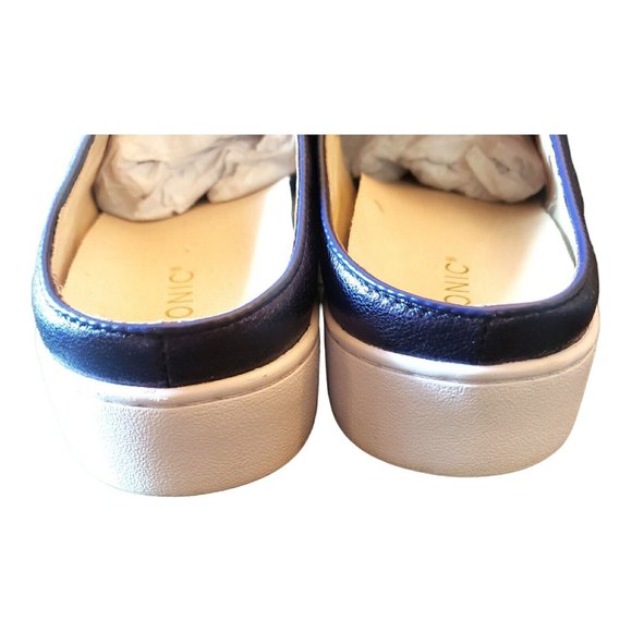 VIONIC Purple Metallic Leather Sneakers Slip On Dakota Mules Size 10 US runs WD - Picture 10 of 11